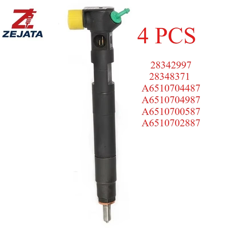 4PCS 28342997 Fuel Injector 28348371 A6510700587 For Mercedes-Benz W204 W212 W207 200 220 CDI C-E-Class Diesel