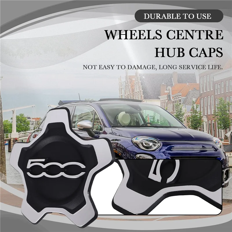 A45F-Auto Wielnaafafdekking Voor Fiat 500X 2016-2022 Stofkap Auto Accessoires