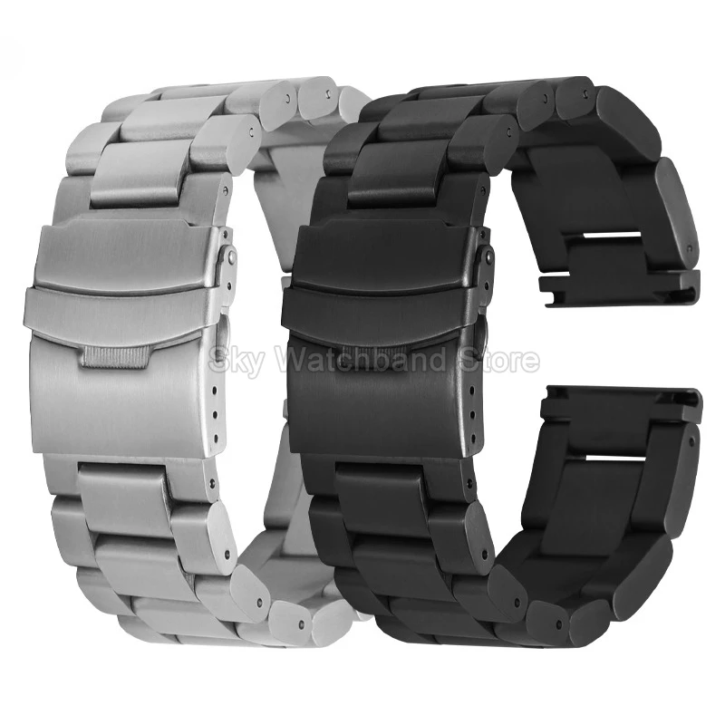 For Panerai PAM441 111 Series Men's Exquisite Steel Watchband Thickened and Intensified Solid Stainless Steel Bracelet 22 24 26
