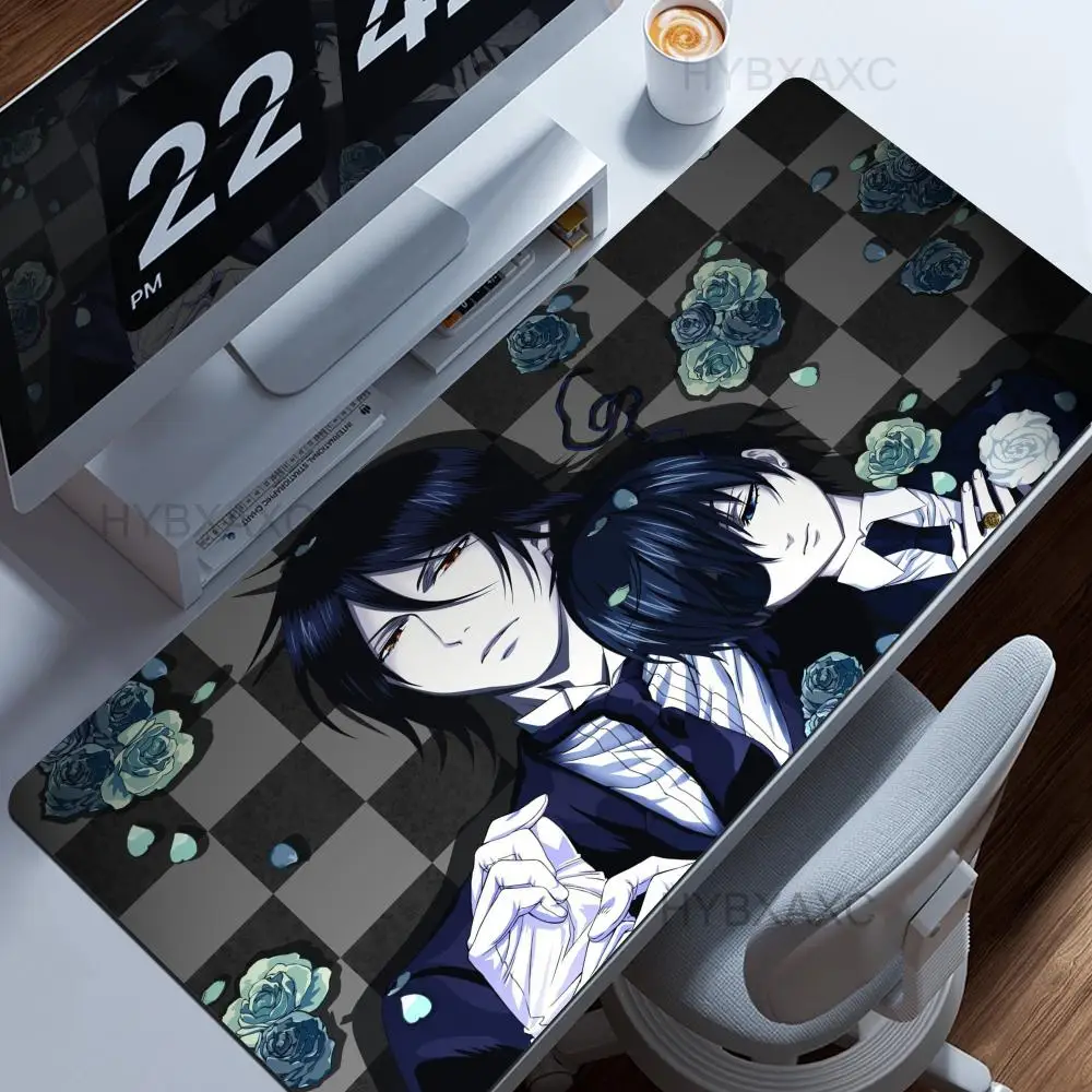 

Anime Black Butler Mousepad Large Gaming Mouse Pad LockEdge Thickened Computer Keyboard Table Desk Mat