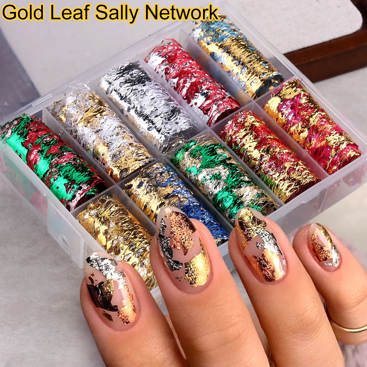 Colorful Foil Nail …