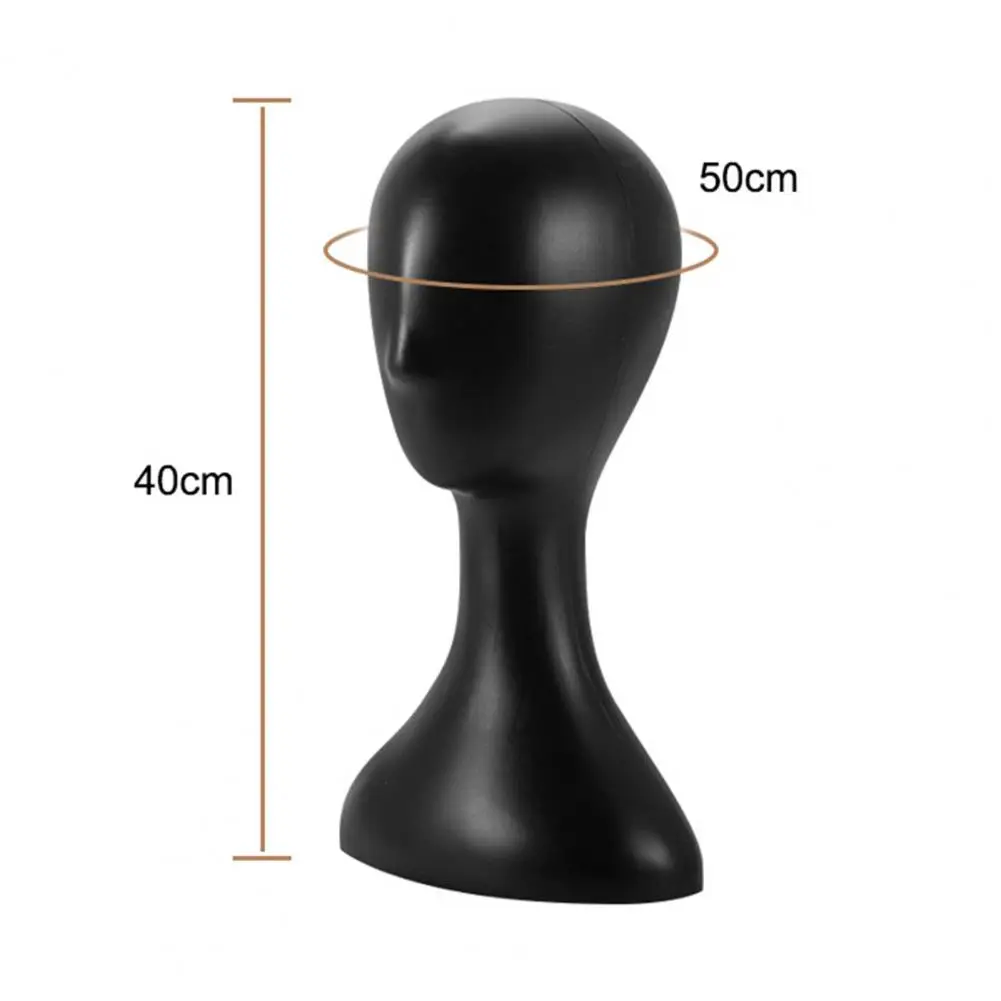 Headform รุ่นพลาสติกบทคัดย่อ Mannequin Manikin HEAD หมวกวิกผมแว่นตานามธรรมหญิงรุ่น Headform ขาตั้งจอแสดงผล