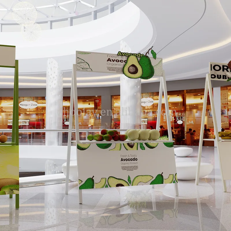 custom.Outdoor Sales Show Stand Street Large-Scale Event Stall Rack Market Movable Rack Portable Street Stall