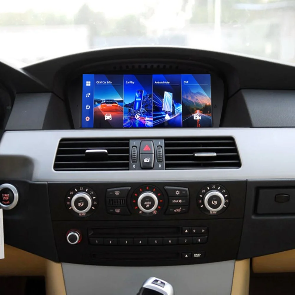 Linux Car Stereo for 3/5 Series E60 E90 2005-2010 Original CCC System 1920*720 IPS Car with Dual System