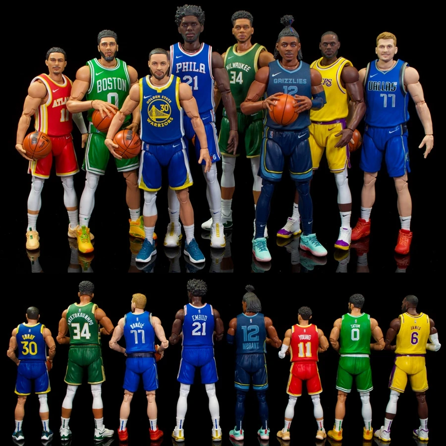 

Hasbro NBA Action Figure Starting Lineup Durant Tatum Doncic Curry Model Toy Golden State Warriors Collection Boy Birthday Gifts