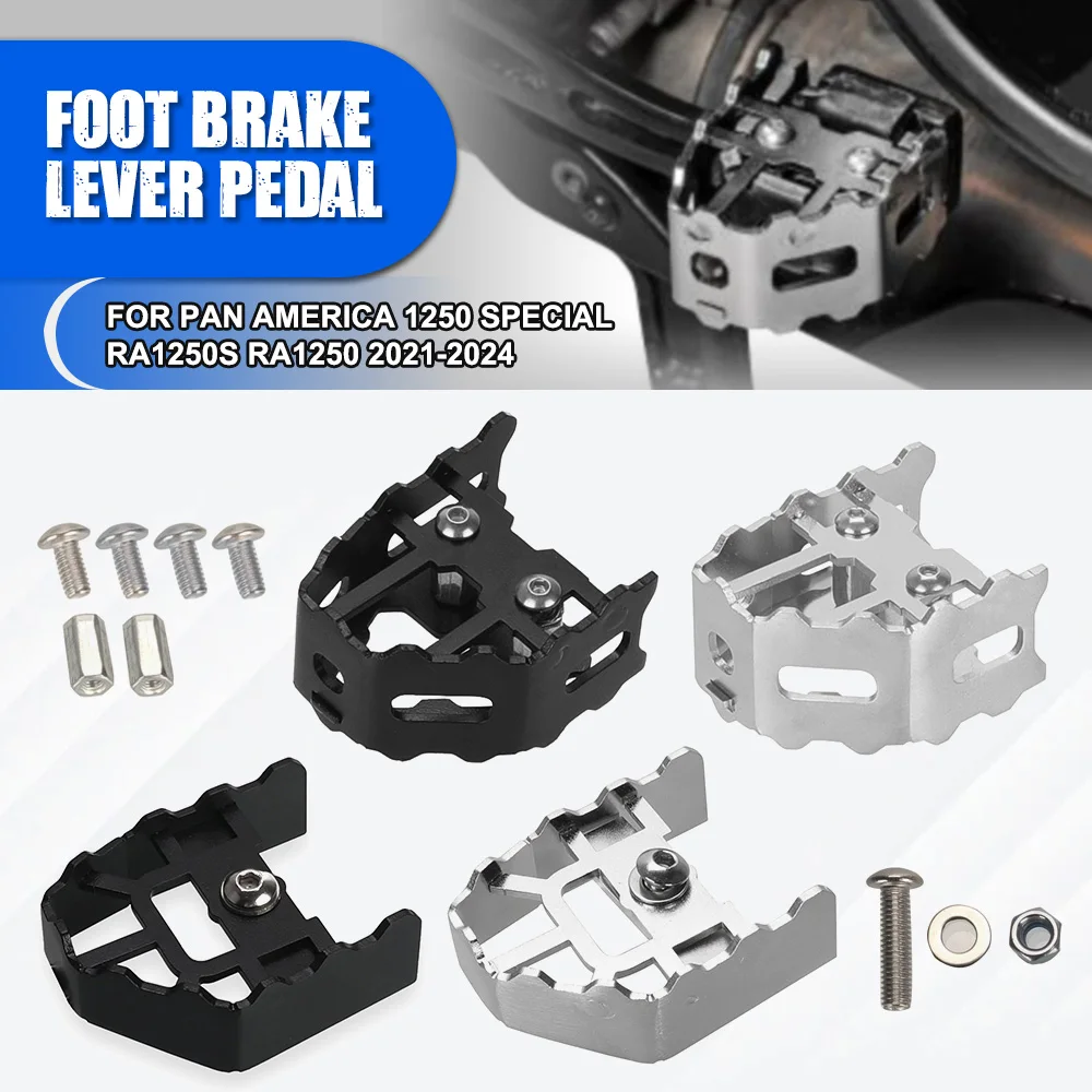 

Motorcycle For Pan America 1250 Special RA1250S RA1250 2021 2022 2023 2024 Rear Foot Brake Lever Pedal Enlarger Pad Extension