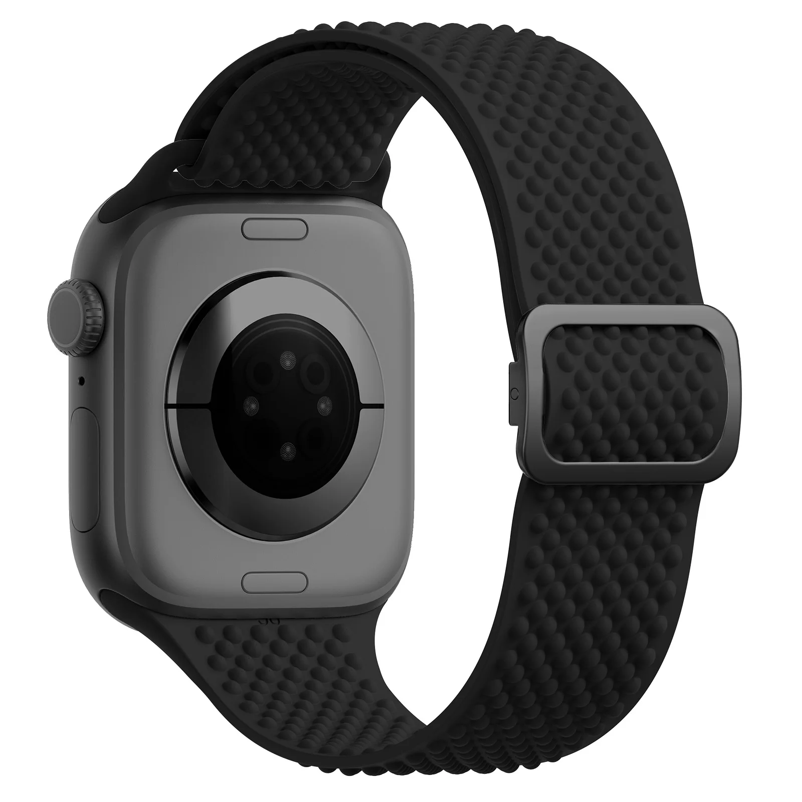Silicone Strap for Apple Watch Band 45mm 40mm 41mm 42mm 49mm Wave Point Elastic bracelet iWatch series 12 11 10 9 Se Ultra 4 3 2