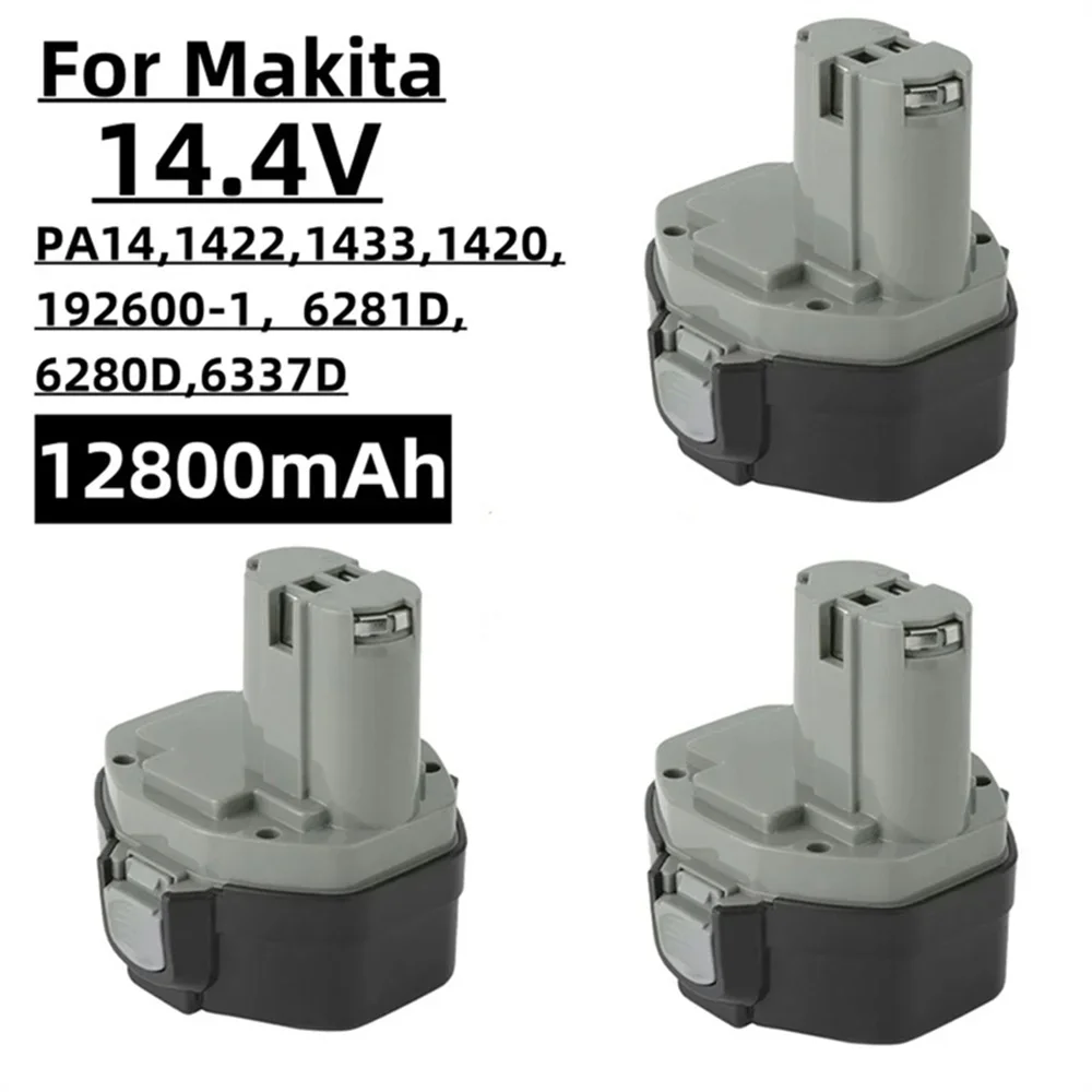 

14,4 В 12,8 Ач для аккумуляторной батареи для электроинструмента Makita, применимые модели PA14, 1422, 1433, 1420, 192600-1, 6281D, 6280D, 6337D