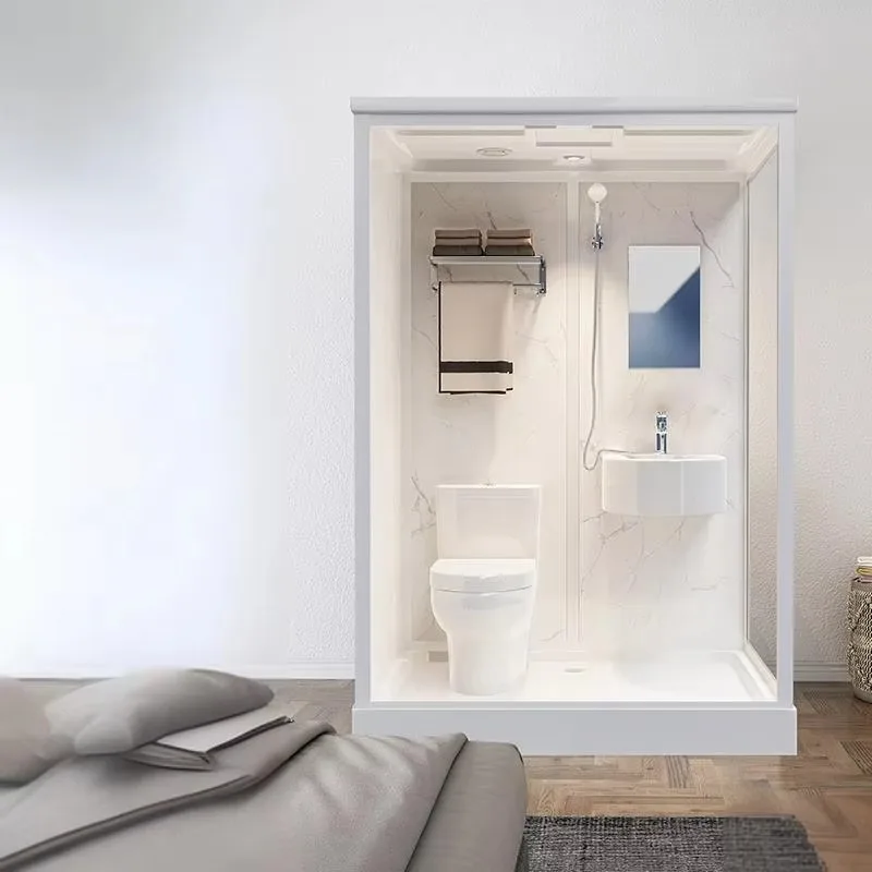 Modern Industrial & Traditional Complete Bathroom Featuring Stylish Shower Cabins