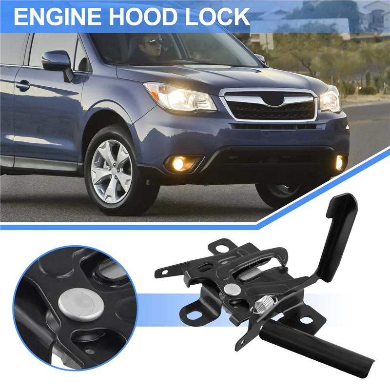 

L37A-1Pcs Замок крышки двигателя Передний замок капота для Subaru Forester 2014-2018