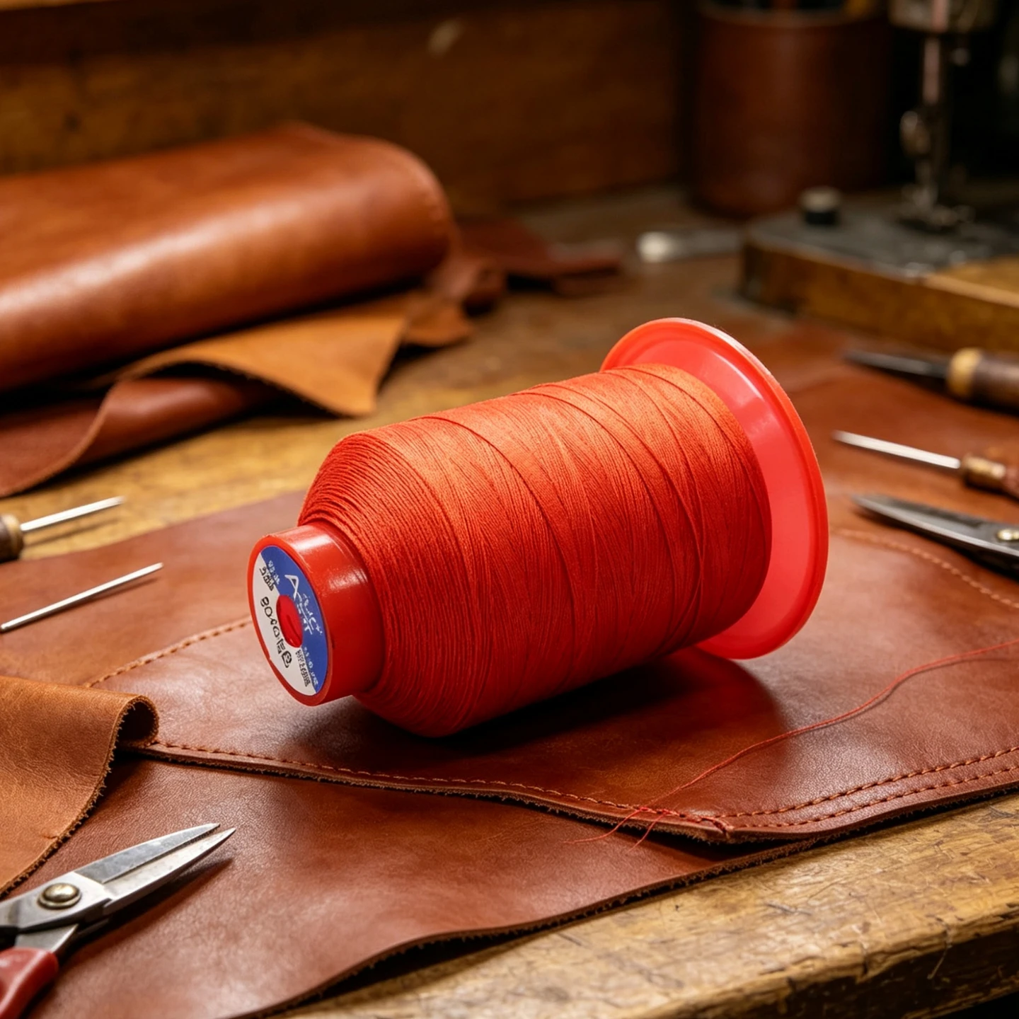 210D3 Strand Bonded Thread 0.35mm N66 Nylon Long Fiber Hand Sewing Leather Thread Durable Wear-resistant Sewing Machine Thread