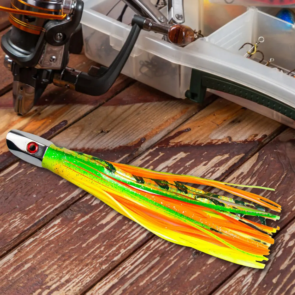 

Приманка для морской рыбалки с медной головкой, осьминог, большая игра, Drag Fishing, приманка для троллинга Marlin Tuna для Marlin Tuna Dolphin & Shark