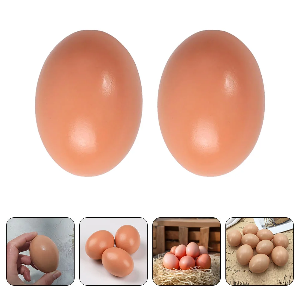 

5 Pcs Eggs Imitation Fake Vivid Supplies Decorations Chicken Coop 650X430X430CM DIY Wood Crafts for Chickens Child