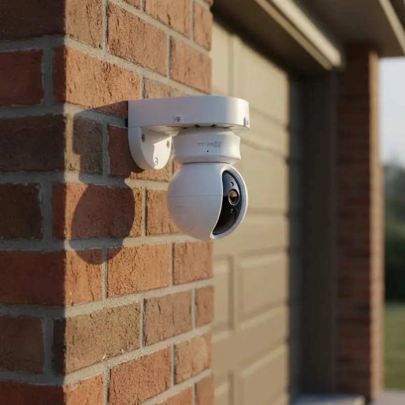Arrival Durable L Shape Surveillance Dome Camera Bracket Thick Plastic Wall Mount With Cable Storage Box For Indoor Outdoor Use