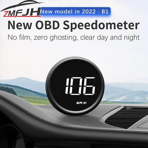 Цифровой Автомобильный OBD-дисплей B1, Спидометр, Вольтметр, Температура Воды