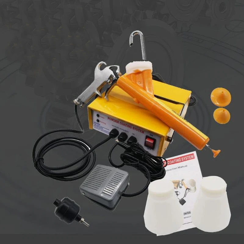 Small Spraying Equipment 220V/110V Portable Manual Spray Gun Electrostatic Spray Powder Coating Gun Sheet Metal Shell
