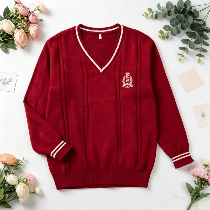 School Uniform Back to School JK Knit Cardigan Japanese British Collegiate Student Class Sweater For Campus Sports Day