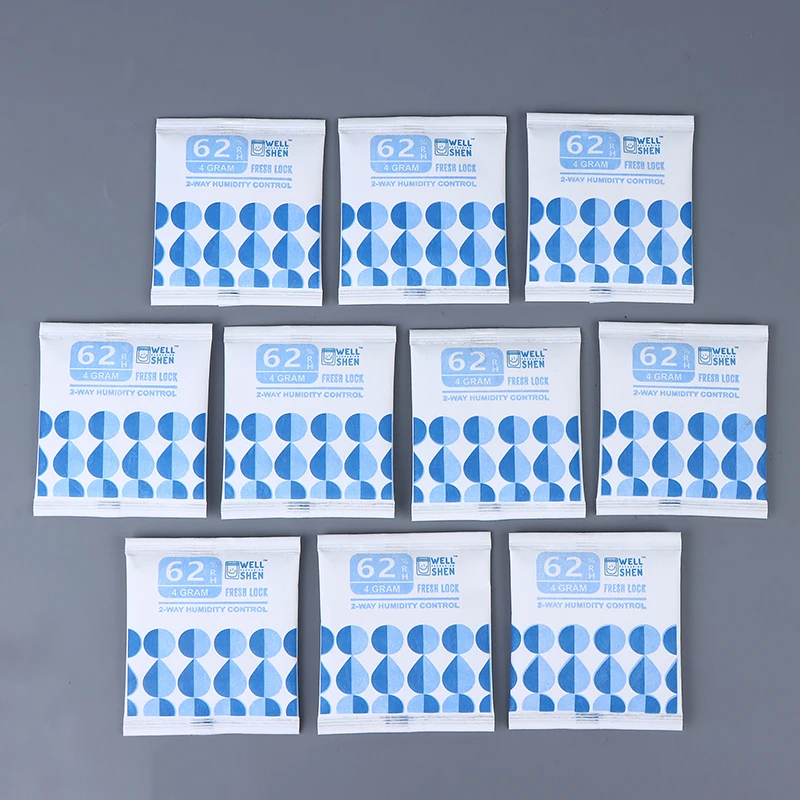 Pacchetti idratazione ottimale 4g / 8g, 62% RH per conservare e polimerizzazione di boccioli di fiori e erbe, bilanciatore dell'umidità
