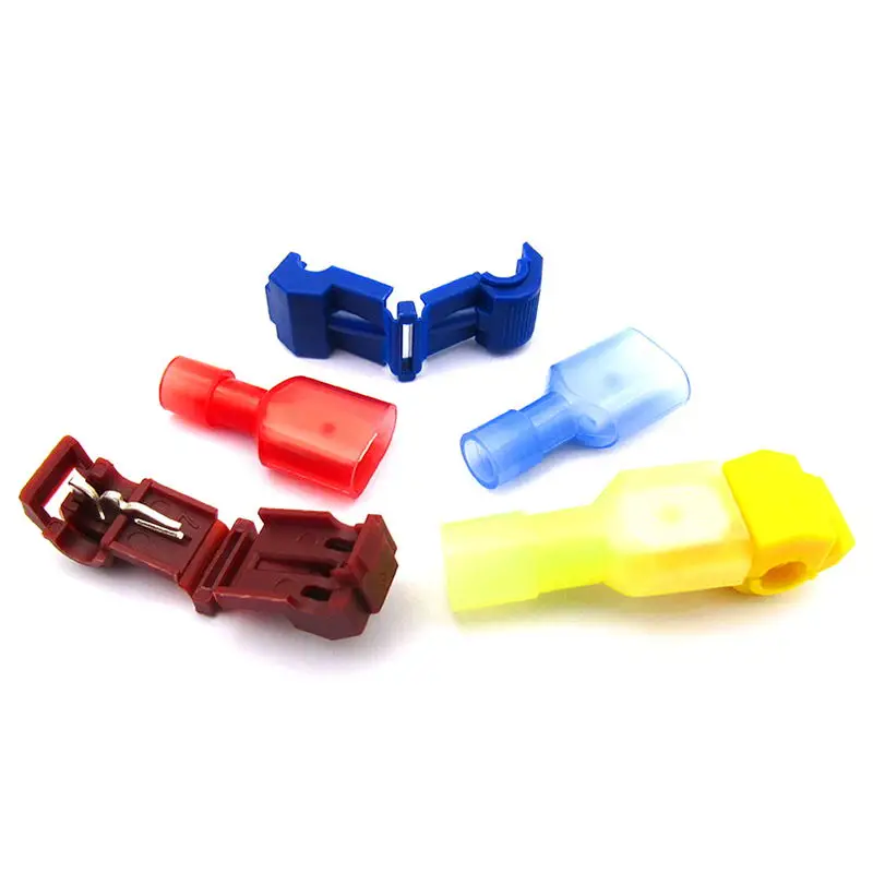 10PCS T type Quick Electrical Cable Connectors Snap Splice Lock Wire Terminal Crimp Wire Connector Electrical Kit