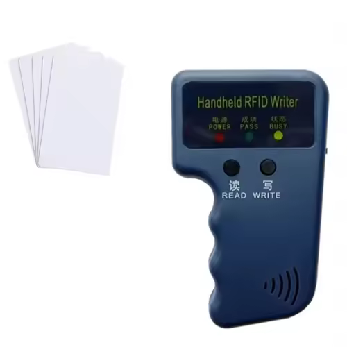 Repetitive Handheld 125KHz EM4100 5200 RFID ID Card Writer Copier Duplicator Programmer + 2pcs T5577 Rewritable Keyfobs Tags - Image 10
