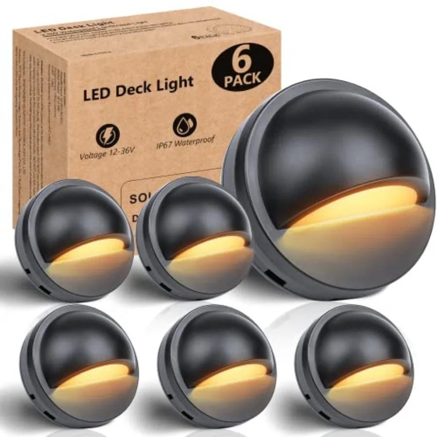 

Low Voltage LED Deck Lights 2.5W Landscape Step Stair Railing Light IP67 Waterproof for Outdoor Accent Lighting Garden Fence 27