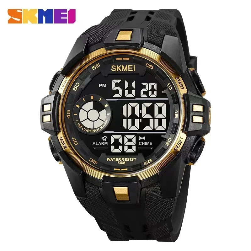 

SKMEI 2123 Mens Casual Back Light Display 5Bar Waterproof Wristwatch Date Alarm Clock Digital Movement Stopwatch Sports Watches