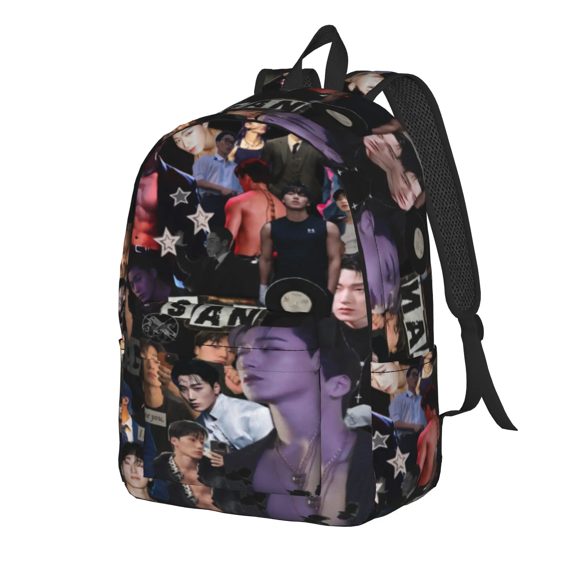 choi san bad ateezs Cool Backpack Lightweight High School Business  Daypack for Men Women College Shoulder Bag