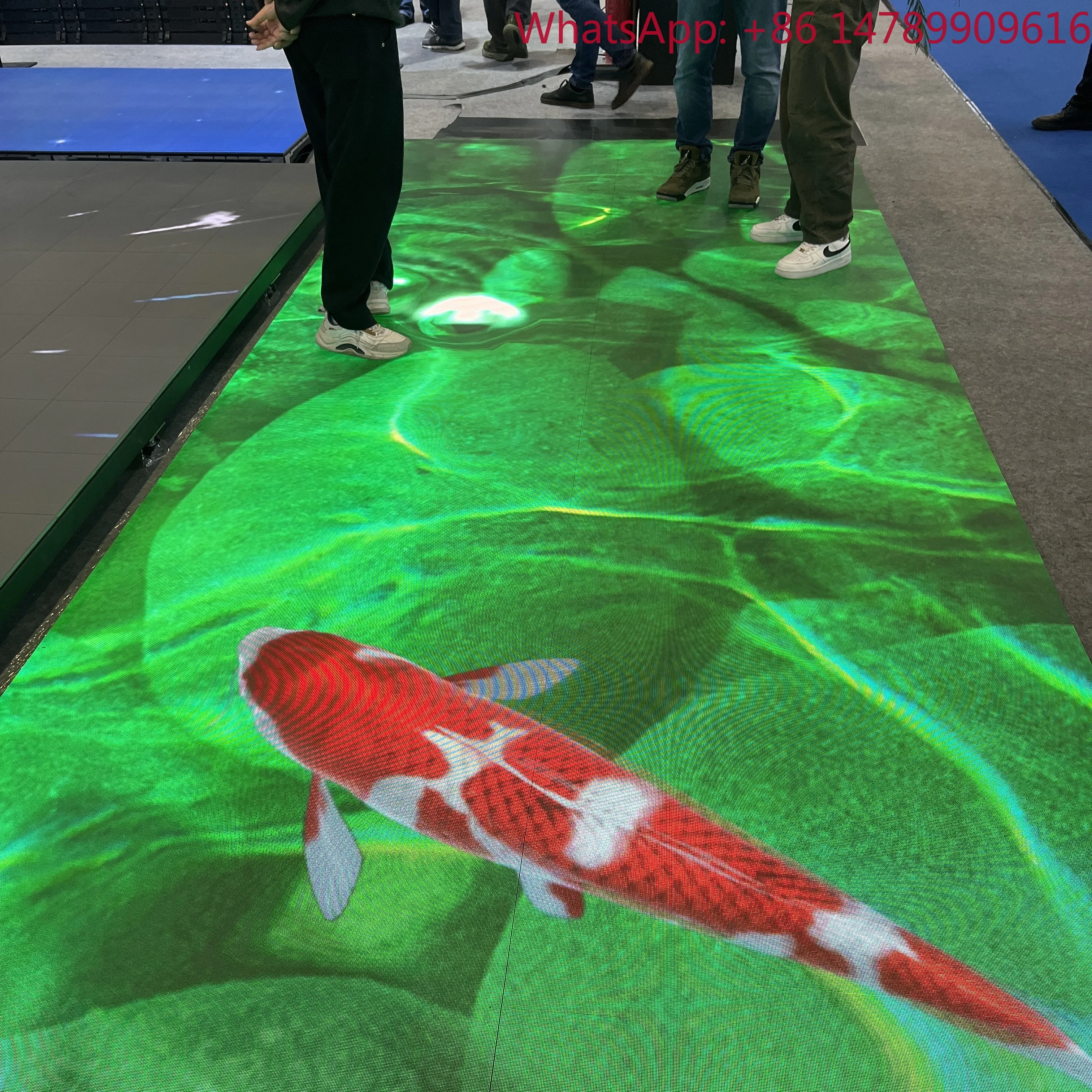 Rgb Full Color High Capacity Waterproof Interactive Programable P3.91 P4.81 Wedding Stage Exhibitions Airport LED Floor DisplayH