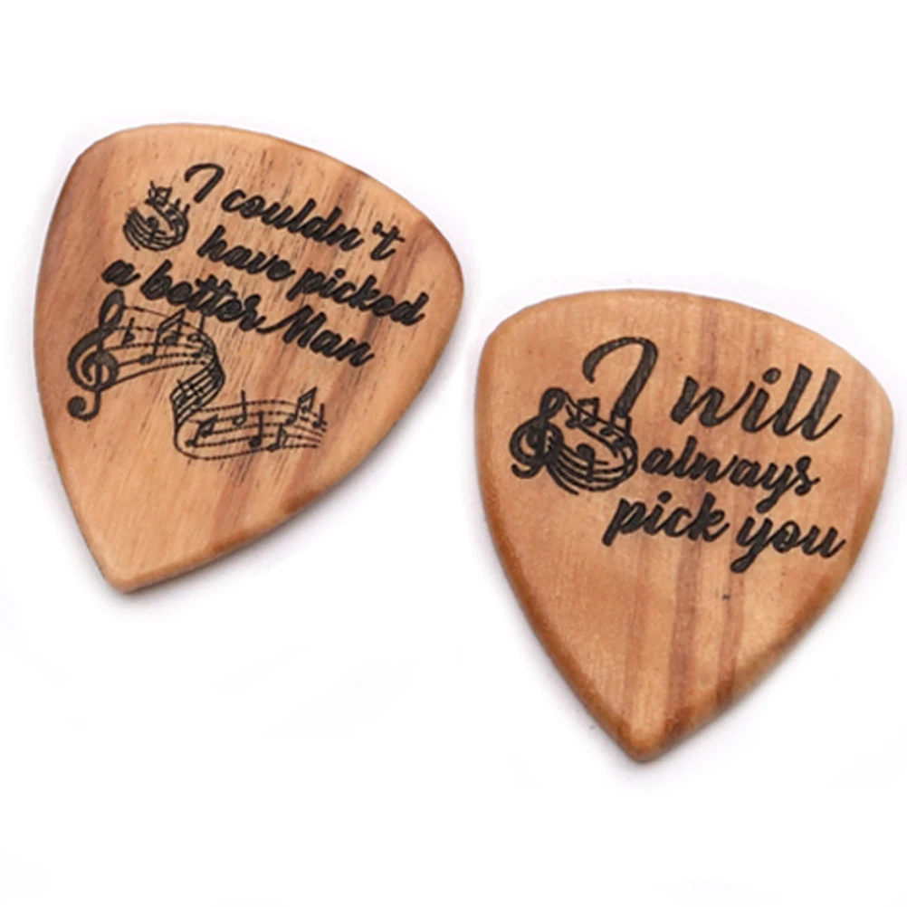 

Set Guitar Case Storage Accessory Picks Boxes Wooden Display Holder Bundle