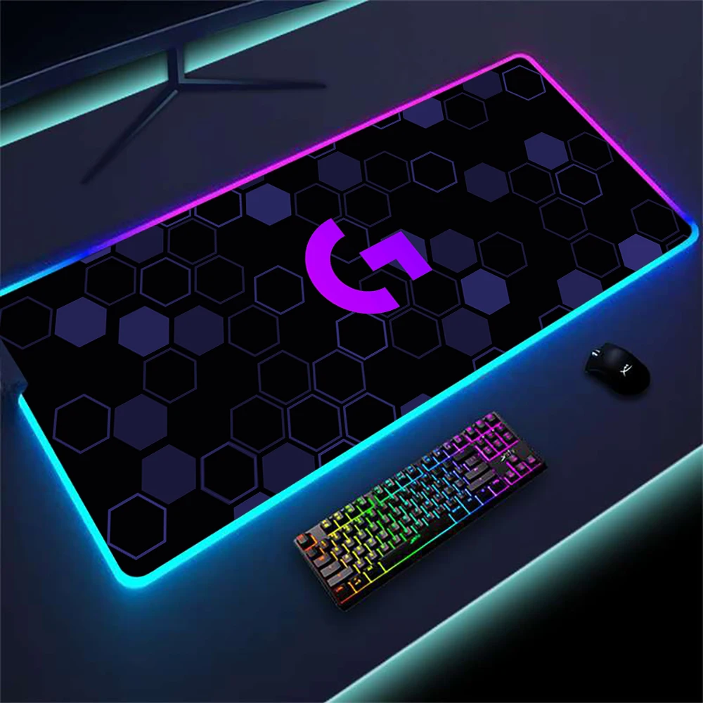 Led Mouse Pad Gamer Rgb Mousepad Logitech Extra Large Mouse Pad 900x400 Gaming Desk Mats with Backlight 1000x500mm for Csgo