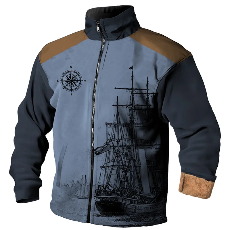 Winter new men's clothing men's jacket with fur lining men's jacket men's long sleeved men's warm physical photo 2024