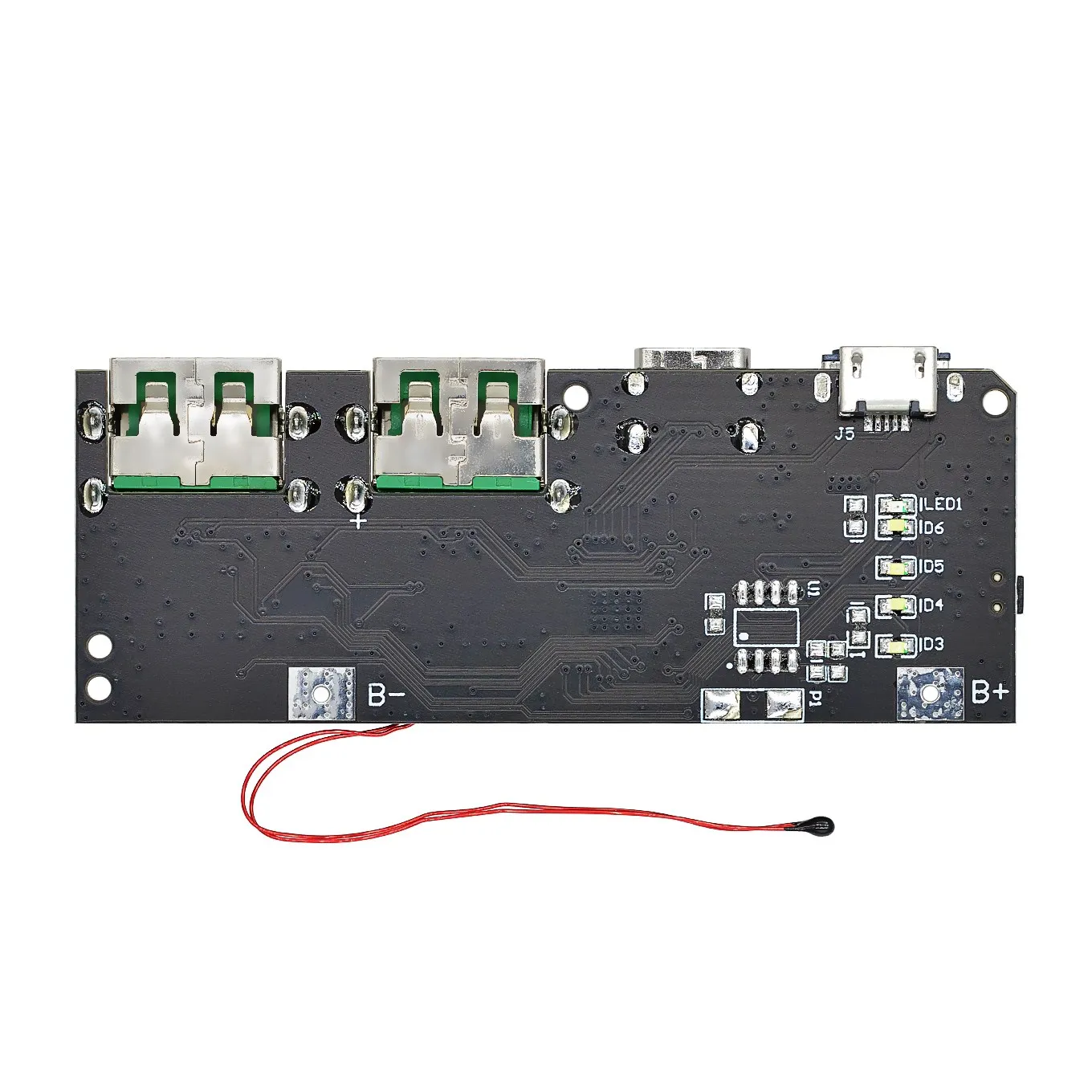 QC4.0 QC3.0 LED مزدوج USB 5 فولت 4.5A 22.5 واط مايكرو/Type-C USB بنك الطاقة المحمول 18650 وحدة شحن درجة الحرارة/حماية الدائرة #2