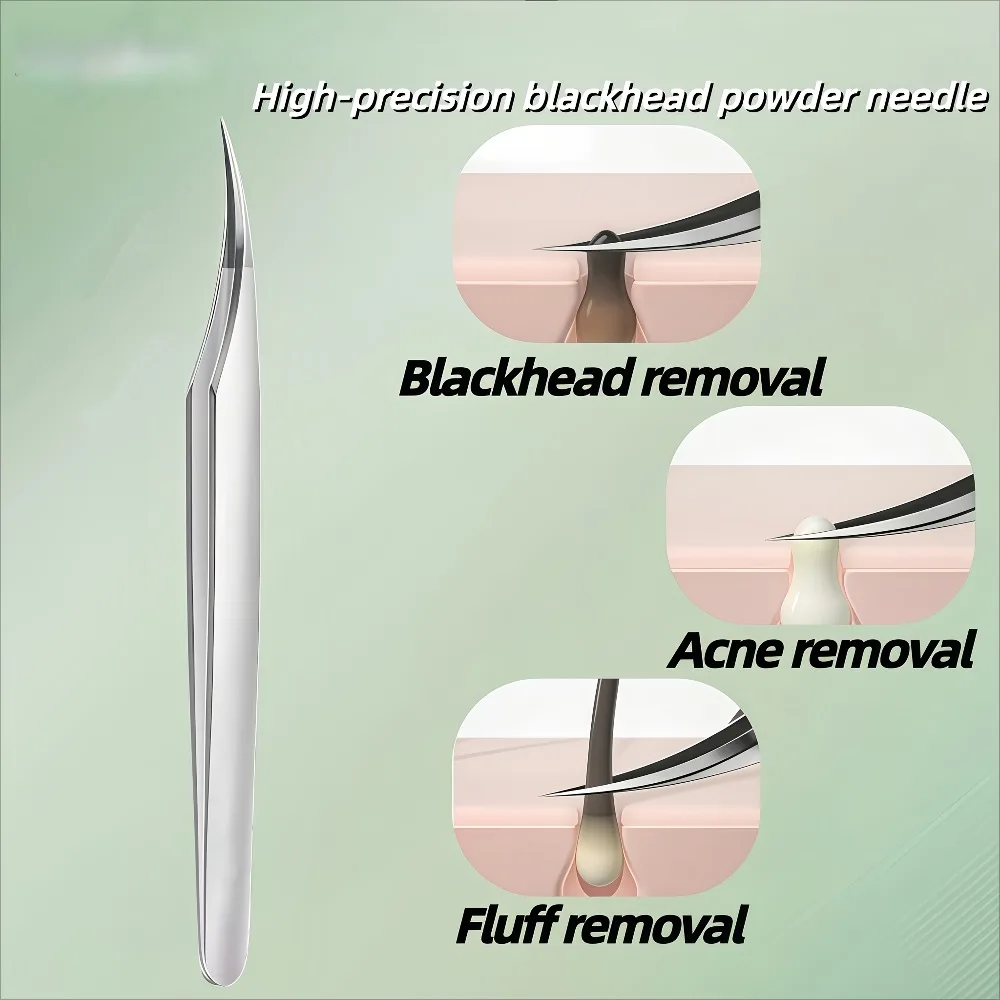 Precision High-Precision Ultra-Pointed Cell Clamp, Beauty Specialty Dolphin Tweezers for Blackhead, Fine Hair, and Removal