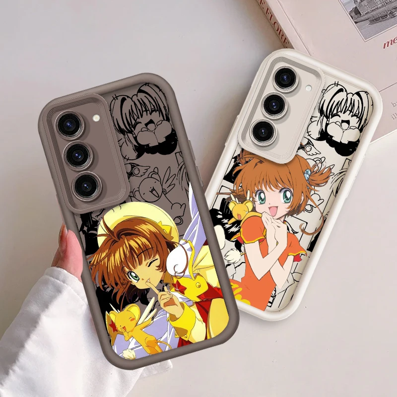 

C-Cardcaptors Sakuras Cute Girl For Samsung Note 20 S24 S23 S22 S21 S20 Ultra Plus FE A25 A23 A22 A15 A31 5G Eye Ladder Back