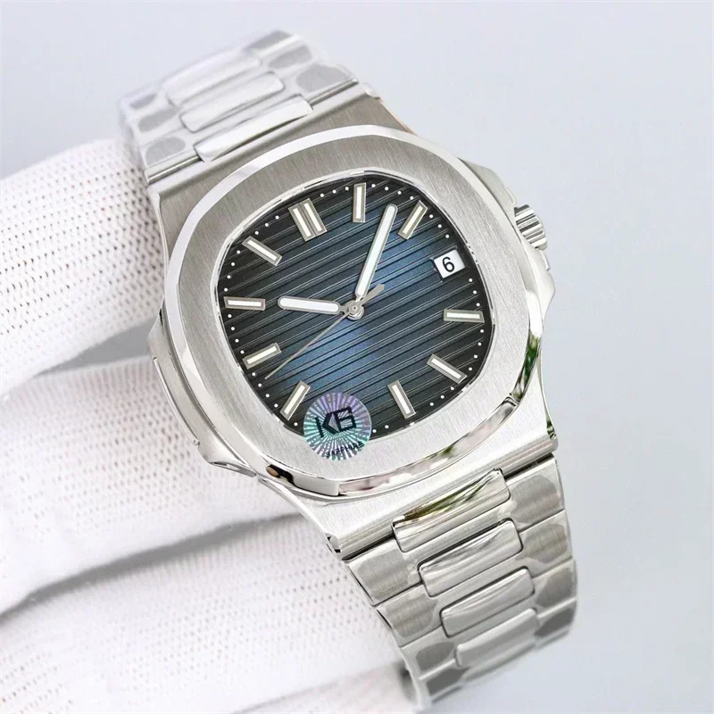 ساعة ميكانيكية أوتوماتيكية فاخرة للرجال من الياقوت المضيء 904L من الفولاذ المقاوم للصدأ للأعمال باللون الذهبي الوردي والأسود والأزرق حسب الطلب #4