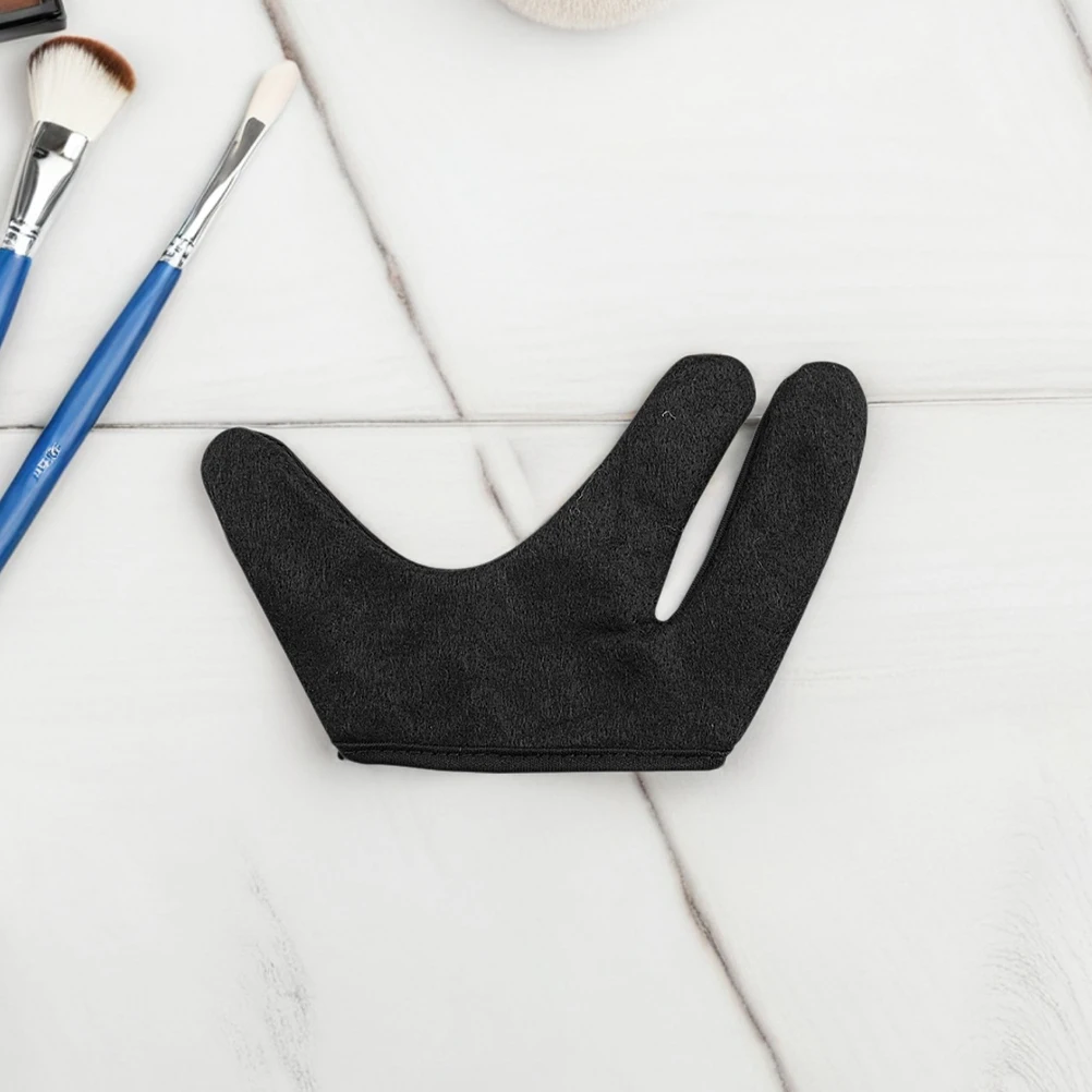 

4pcs Heat Resistant Gloves High Temperature Hair Styling Salon Black Cotton Thermal Insulated Durable Three Finger Gloves