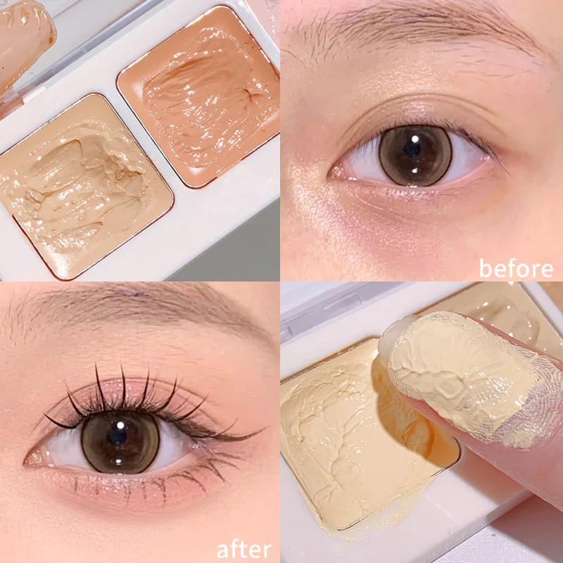 Vijf Kleuren Concealer Palet Hydrateren Natuurlijke Gezichtscrème Bedekken Donkere Kringen Acne Professionele Make-Up Cosmetische Zelfs Huidskleur