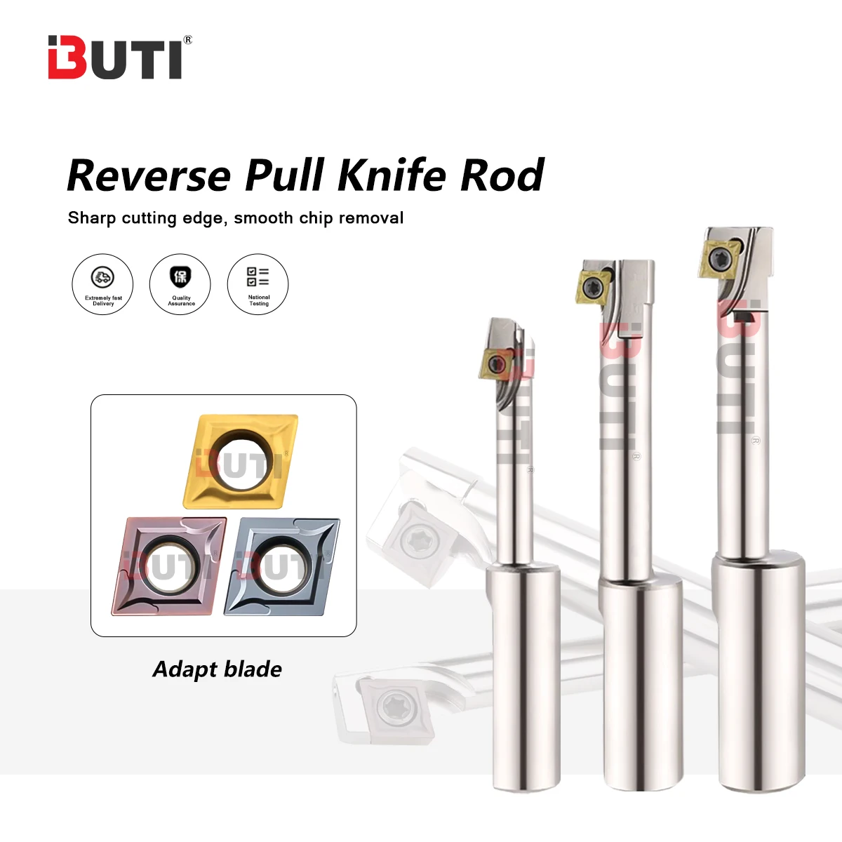 

Обратный фрезерный станок с потайной головкой M10-1810-C16 M24-4025-C25, 180-градусный прямой хвостовик, фрезерный стержень с потайной головкой, лезвия серии CCMT