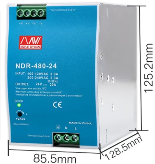 NDR-240-24 LED قطاع تلفزيون الدائرة المغلقة في مفتاح المسار محول مصباح الطاقة التيار المتناوب 110 فولت 220 فولت إلى تيار مستمر 5 فولت 12 فولت 24 فولت محول الطاقة #2