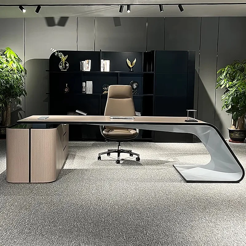 

Executive Quality Office Desk Organizer In Stock Designer Reception Computer Desks European Modern Escritorio Office Furniture