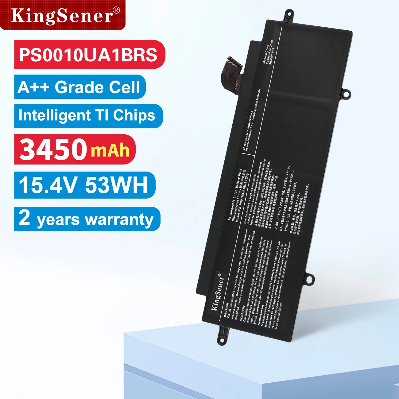 

KingSener PS0010UA1BRS Laptop Battery For Toshiba Dynabook Portege X30W X30W-J Series Notebook 15.4V 53WH 3450mAh