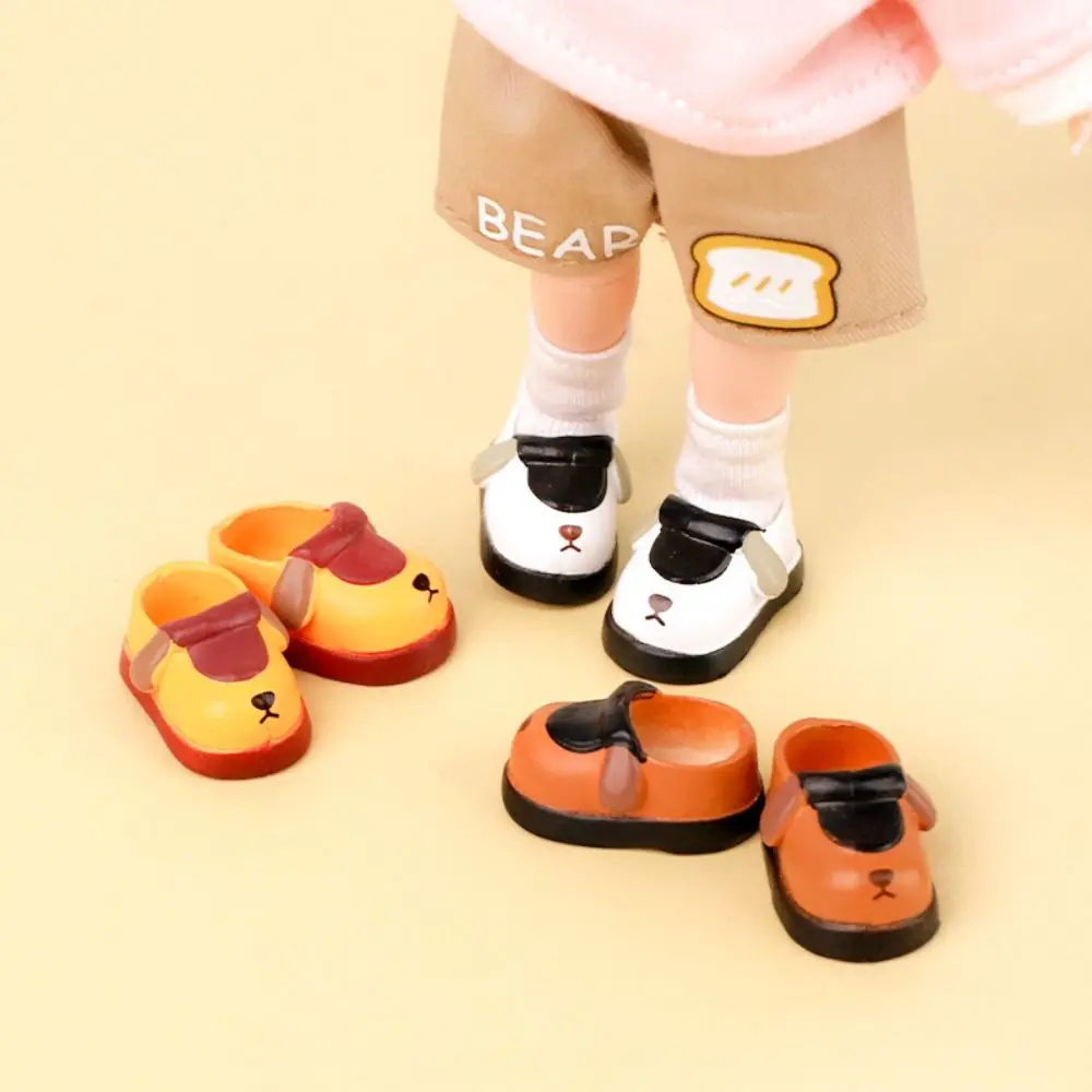 Dog OB11 Doll Shoes Puppy 1/12 Doll Shoes Rubber Shoes for Dolls Fashion Cartoon Animal Doll Accessories