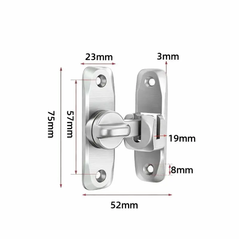90/180 Degree Barn Door Locks,Sliding Door Window Latch,Door Bolt Lock,Anti-theft Buckle,Baby Safety Latches,Flip Gate Hardware - view 5