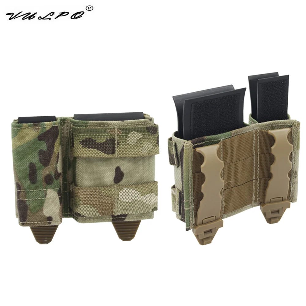 VULPO KYWI Style 9mm 5.56 Molle Magazine Pouch Kydex Wedge Insert Design 9mm M4 Mag Pouch For Hunting Paintball Airsoft