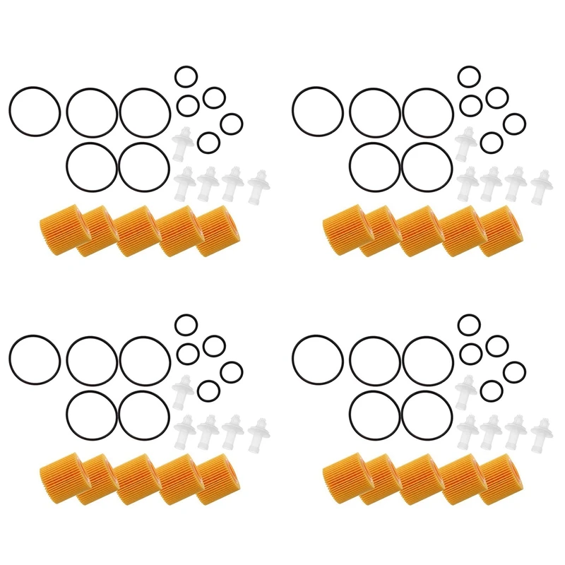 

20 Pcs Oil Filter Set 04152-YZZA6 For Toyota Corolla Prius Scion Im Xd