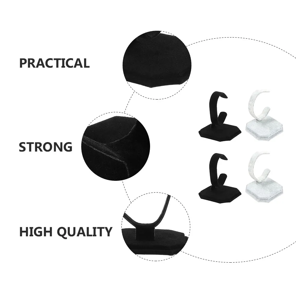 

4pcs Watch Stand Bracelet Holder Rack Desktop Storage For Wristwatch Jewelry Display Retail Store Use Strong Durable Organizer
