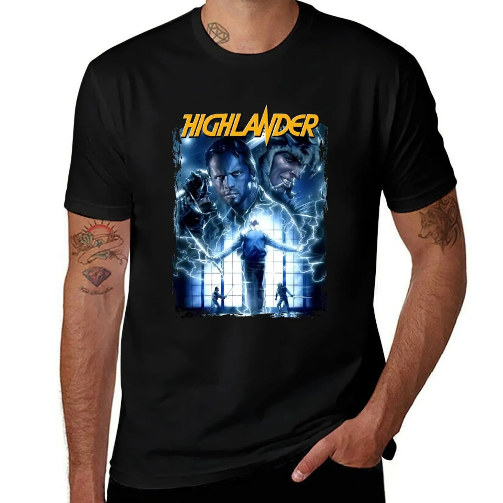 Modern Action Fantasy Story Legendary Thirst Highlander Movie Berlin T-Shirt Casual Basic Short Sleeve T-Shirt