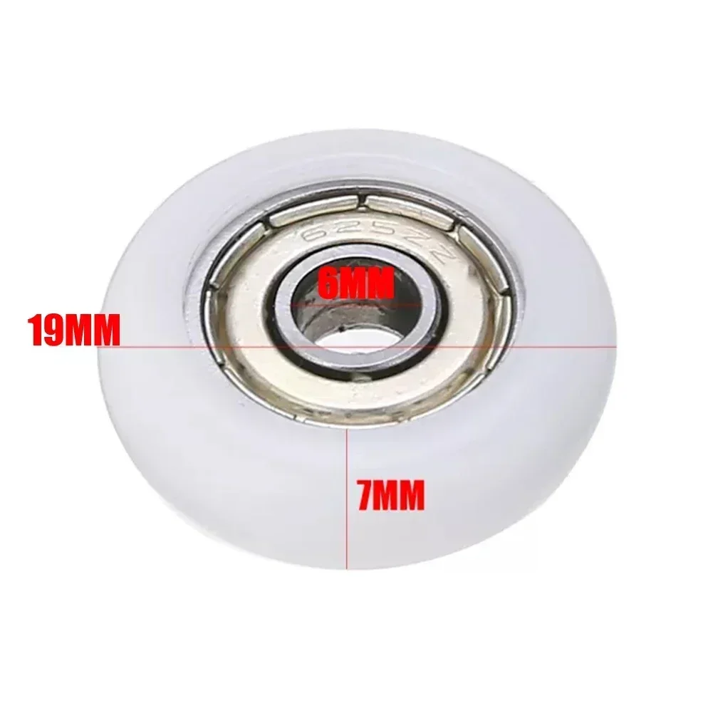 Parts Door Pulley Enclosures Shower Cabins Shower Door 6mm Nylon+Carbon Steel Replacement Roller Runner Wheels