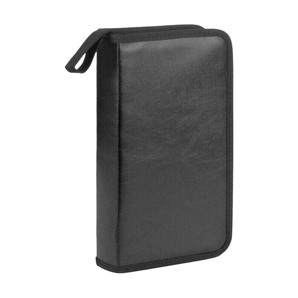 Mallette de transport pour disques CD/DVD, sac à main, capacité de 80 pièces, pochette de rangement pour disques CD/VCD DVD, portefeuille