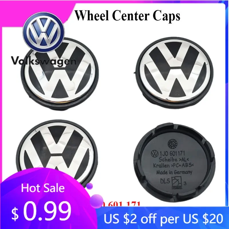 

2026 Hot Emblems For VW Volkswagen Jetta MK5 Golf 20pcs 56mm Car Wheel Center Caps Rim Hub Caps For VW Volkswagen Golf Passat Je